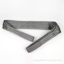 gray polyester PE tow rope sling flat webbing